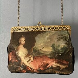 Vintage Bag Purse Marie Adelaide of France as Diana 8”x 6”
